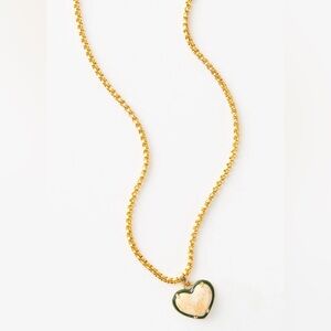 Noonday Collection Heart of Marble Necklace on Gold Chain